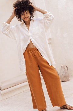 SUMMER Pants - clay linen