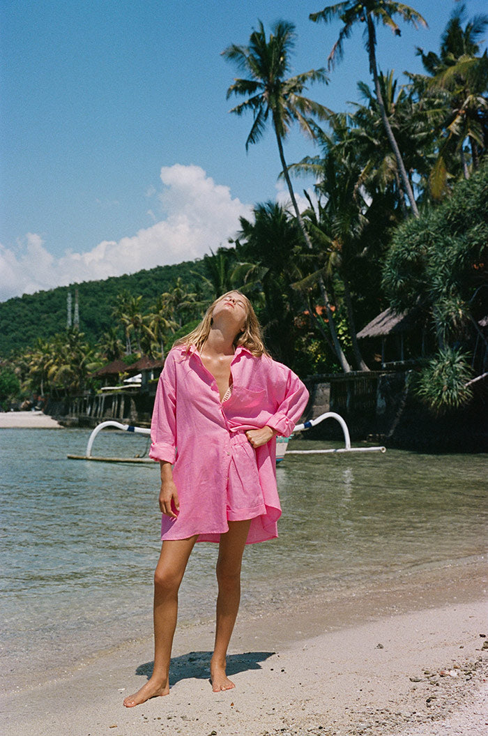 SUMMER Shirt Dress - Soft Pink - ROVE Designs