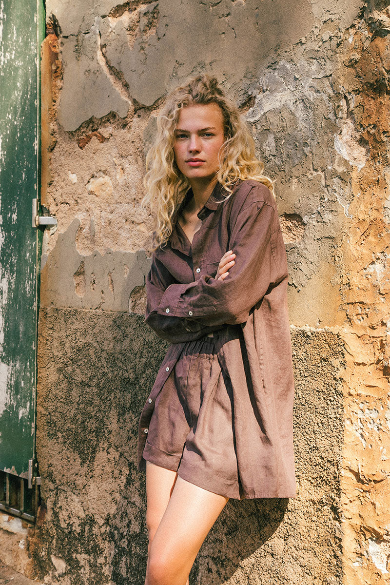 Euro summer linen sustainable shorts