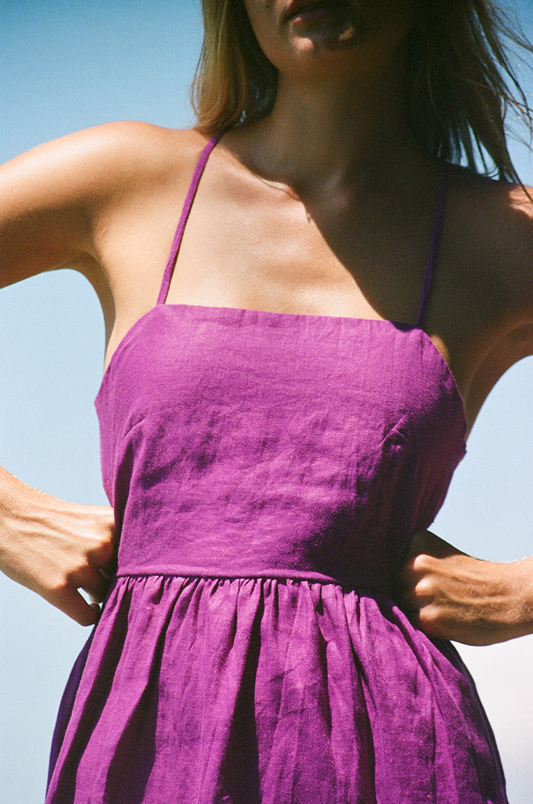 Sustainable strappy flowy dress