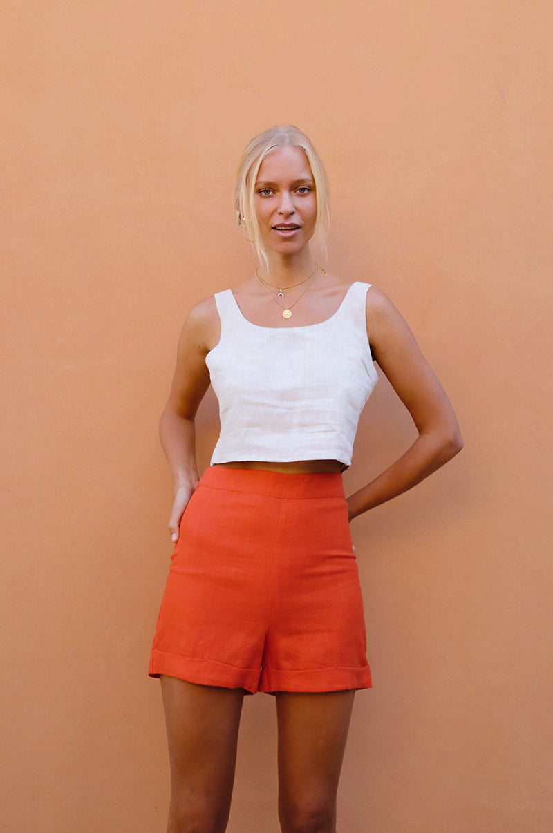 IBIZA Shorts - Coral - ROVE Designs