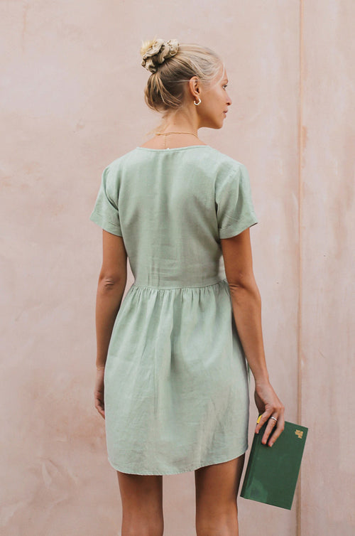 SUNCHASER Dress - turmeric linen